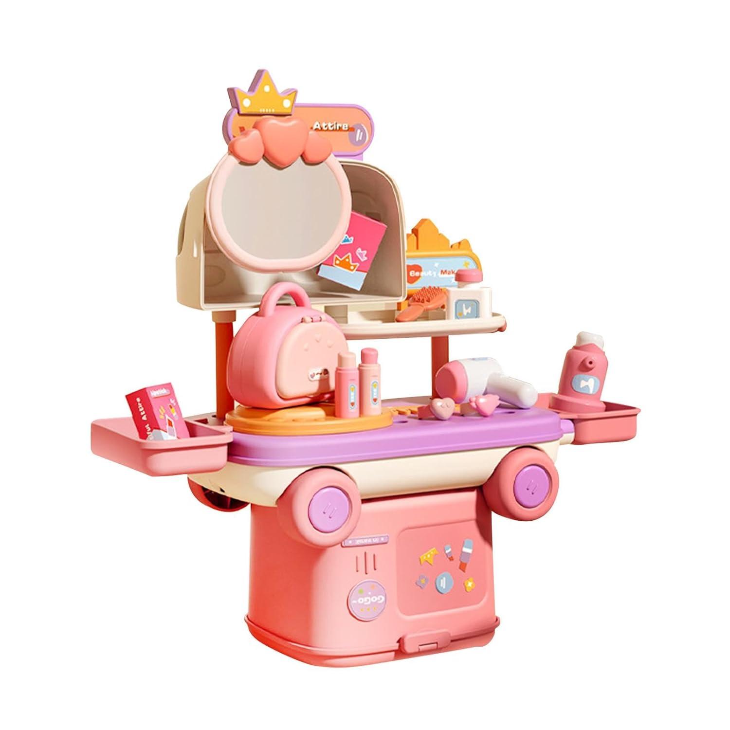 Đồ Chơi Xe Trang Điểm Lưu Động - Play House Beauty Expert - Toys&amp;Joys HY-28 (27 Chi Tiết)