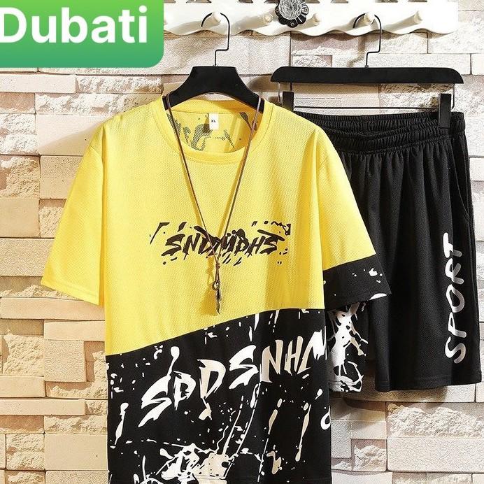 Bộ Quần Áo Thể Thao Nam Phối Màu Chữ Sod, Set Đồ Thể Thao Mặc Nhà Cao Cấp- Dubati Fashion