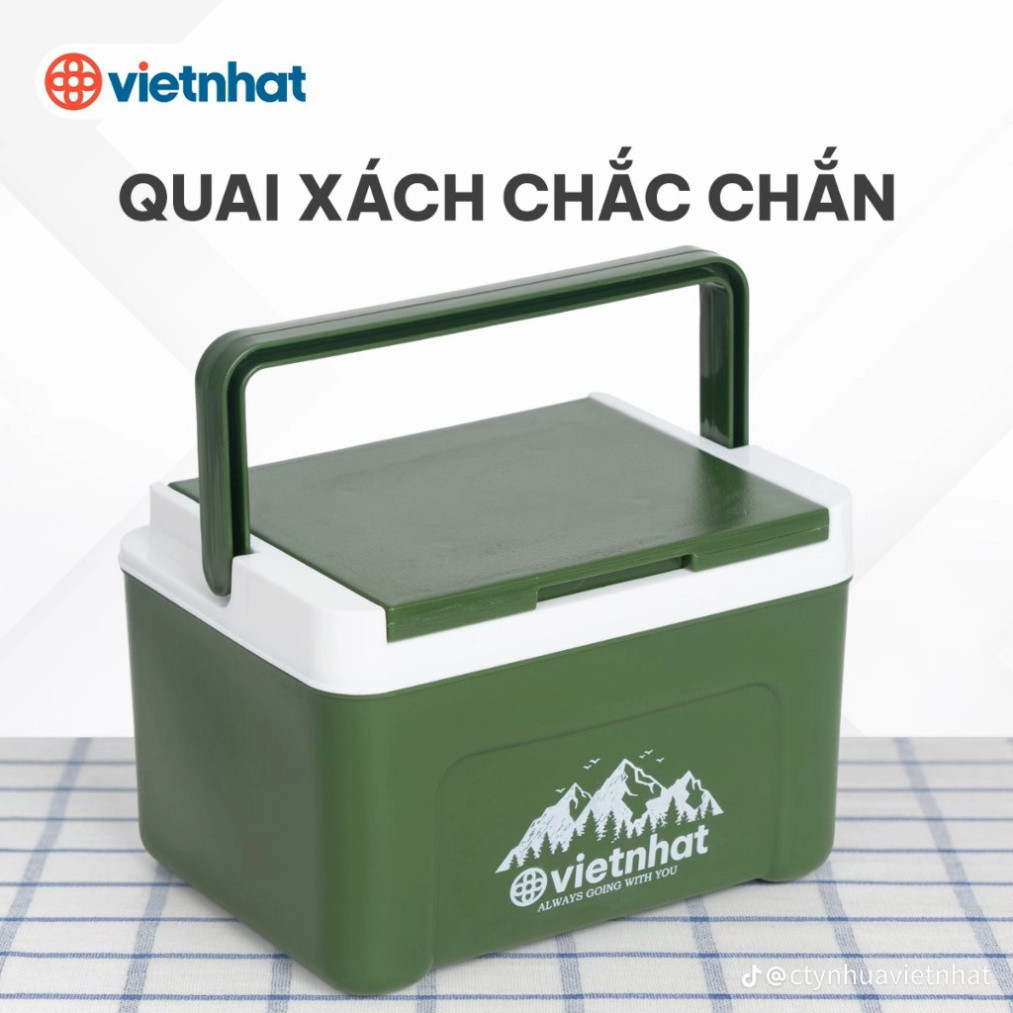 Phích vuông thái 2.3L 3932, Phích mini giữ nhiệt tiện lợi, Phích Đá giữ nhiệt lên đến 8h, Phích Đá Giữ Nhiệt Văn Phòng Việt Nhật cao cấp - Hàng Việt Nam