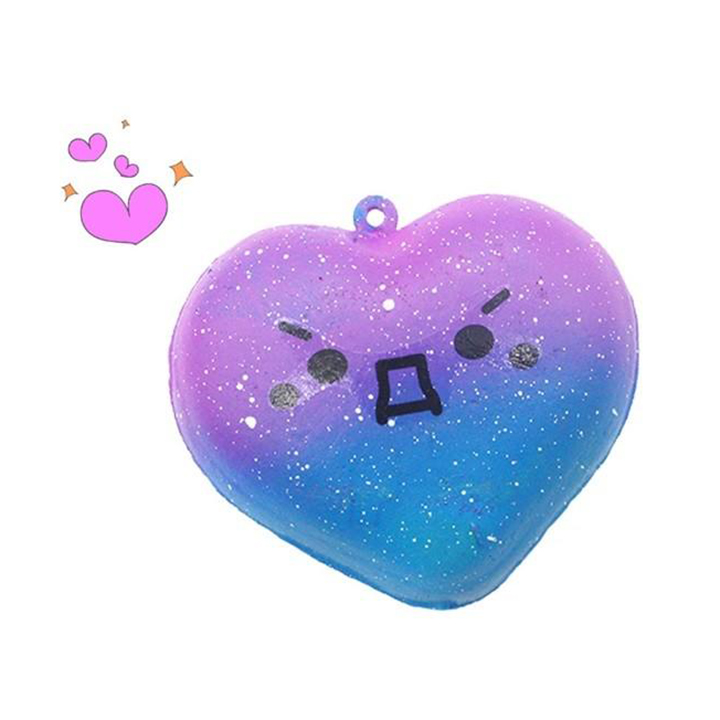 Combo 4 móc khóa squishy galaxy mini - Giao mẫu ngẫu nhiên