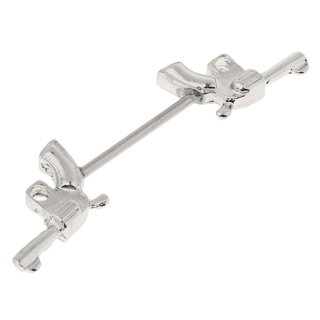 2Pcs 316L Stainless Steel     Shape  Bar  Body Jewelry Piercing