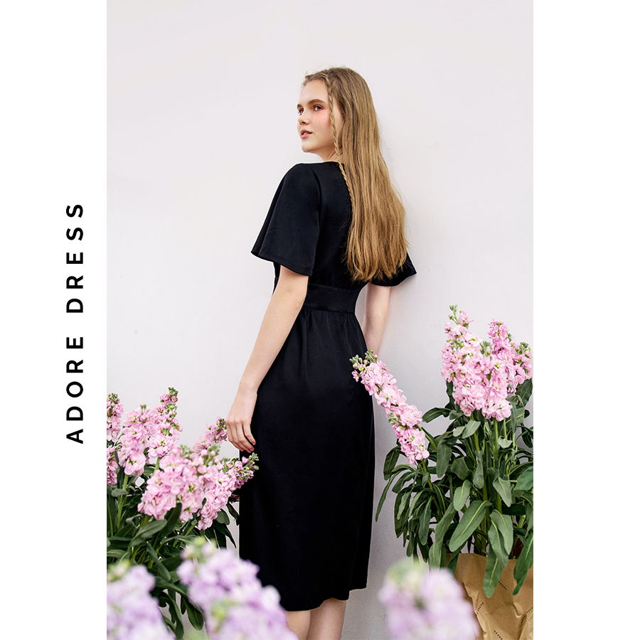 Đầm midi dress thô mềm 4 màu 3ASDR2048 ADORE DRESS