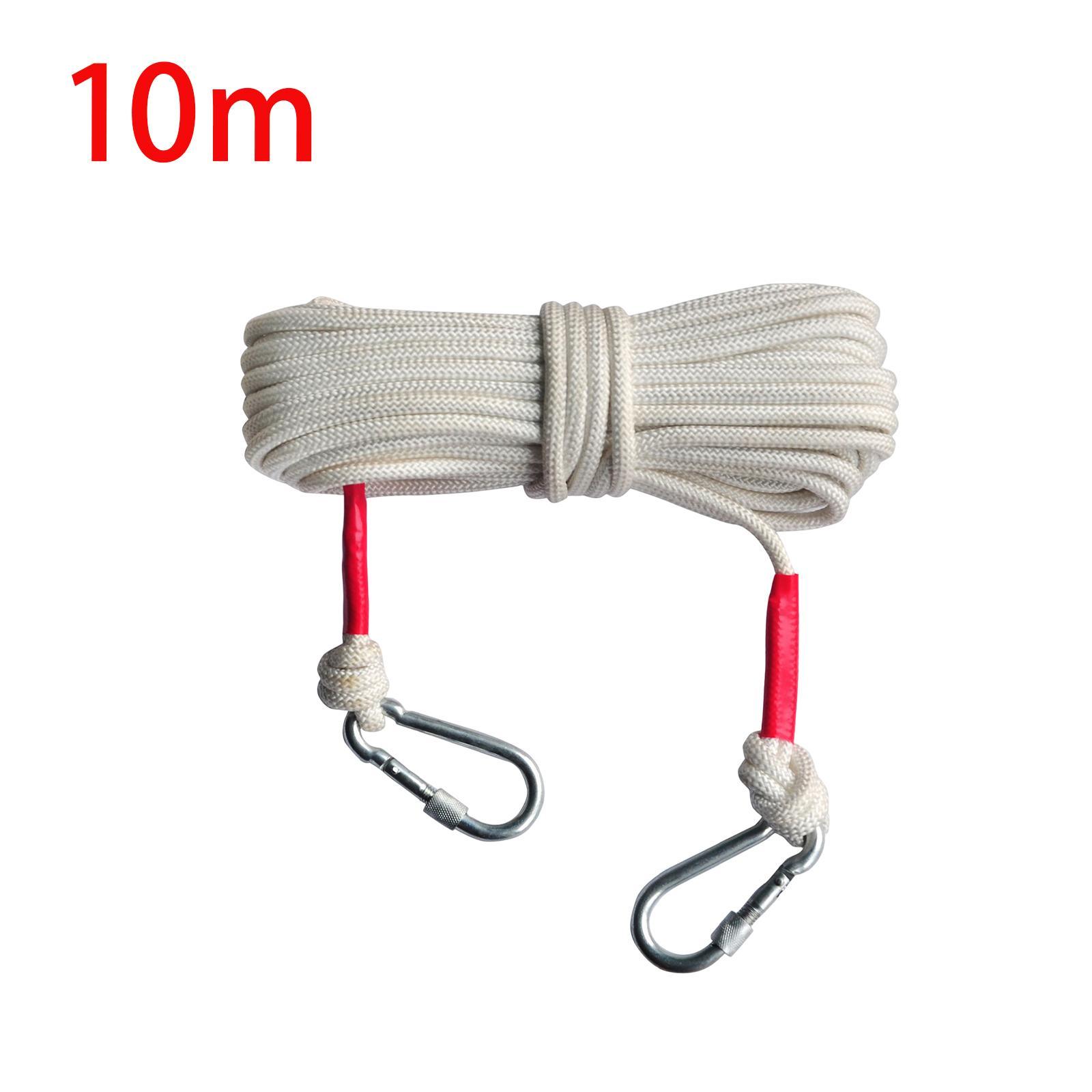 Climbing Rope with 2 Steel Hooks Rope for Tree Climbing