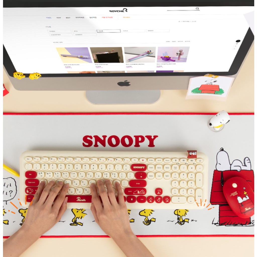 Bàn phím không dây Bluetooth Peanuts Snoopy Multi pairing