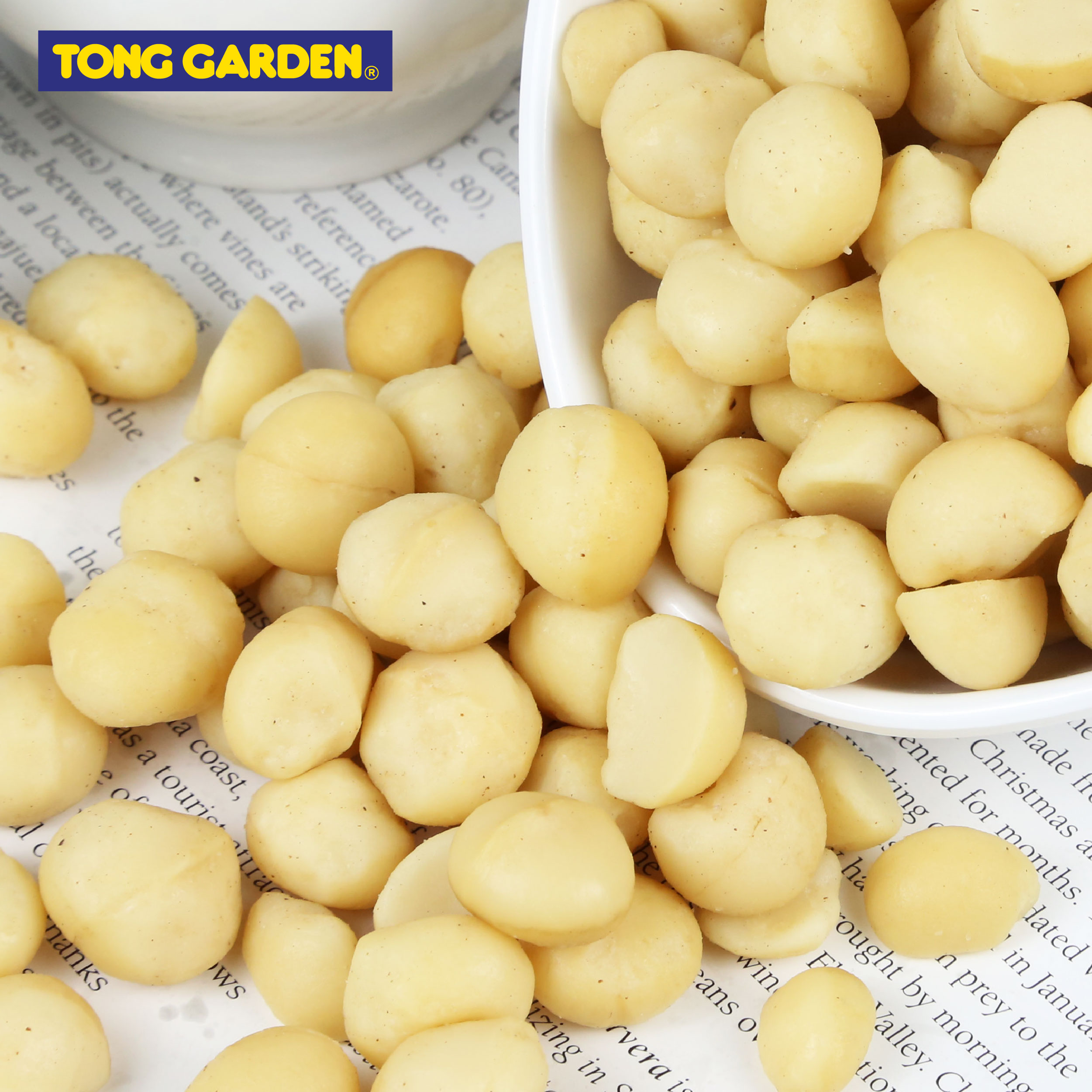 HẠT MACCA RANG MUỐI TONG GARDEN LON 150G