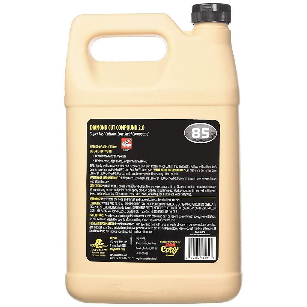 Meguiar's Xi đánh bóng sơn bước 1 - Diamond Cut Compound - M8501, 1 Gallon - 3,79L