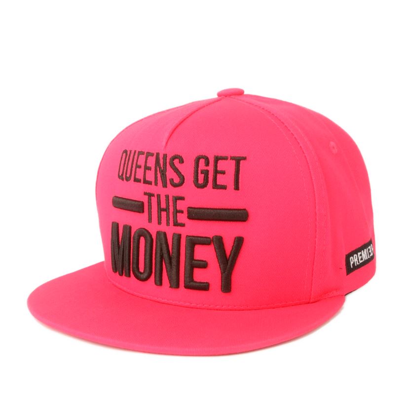 PREMI3R Nón Snapback  Nón hiphop MONEY pink Mũ lưỡi trai phong cách hàn quốc nón thương hiệu chính hãng