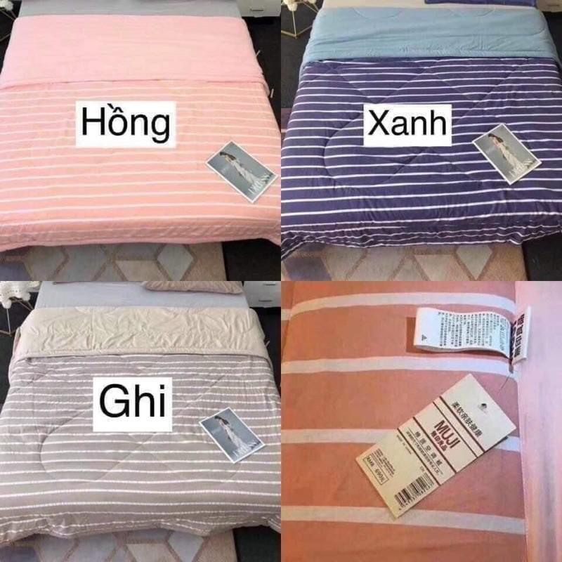 Chăn hè kẻ cotton xuất Nhật loại 1