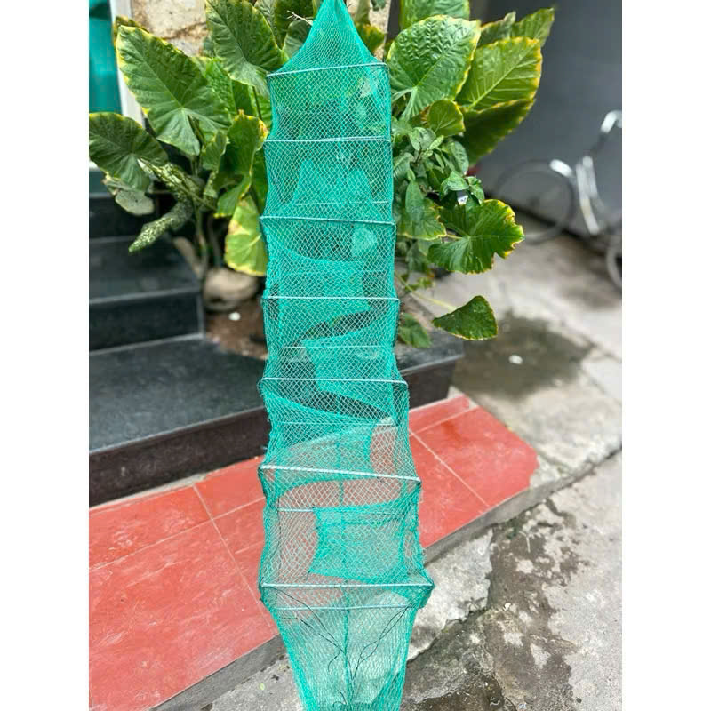 Lưới Lồng Bát Quái 6 Khung - 7 Khung, Dài 1m - 1m5, mắt 4ly Đánh Bắt Các Loại Tôm Lươn Cá Nhỏ