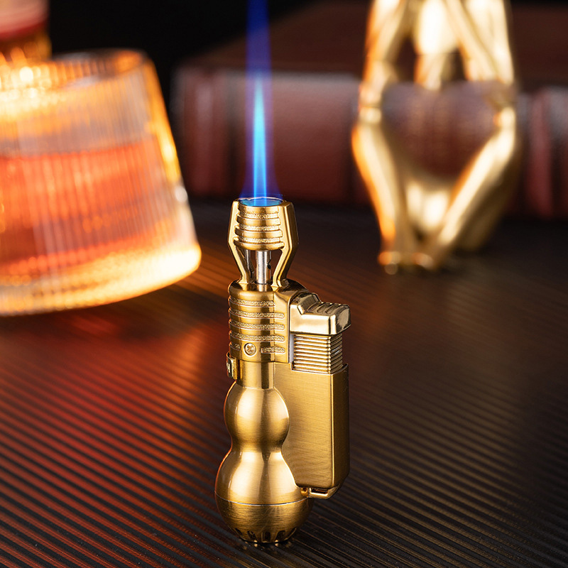 Bật lửa hột quẹt khè đứng BAIRUI BR657 hình hồ lô kim loại - xài gas