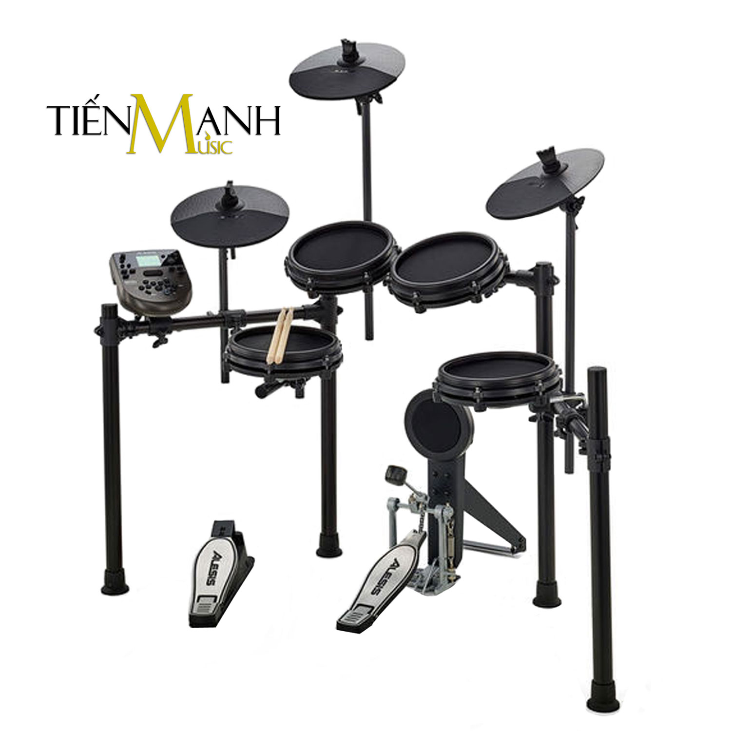 [Chính Hãng Mỹ] Bộ Trống điện tử Alesis Nitro Mesh 8-Piece Electronic Digital Drum Kit Hàng Chính Hãng Mỹ - Kèm Móng Gẩy DreamMaker