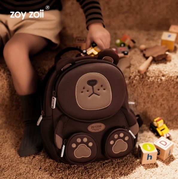 Balo đi học cho bé Zoy Zoii Forest animal backpack cho bé trai , bé gái mầm non Mã B38 - Hàng Chính Hãng