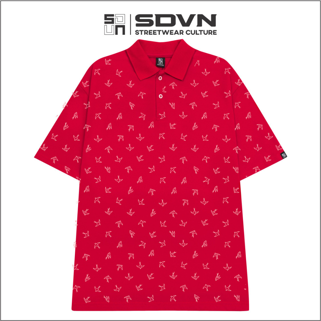 Áo Thun POLO Unisex Form Rộng - Brand Chính Hãng SDVN - SWALLOWS