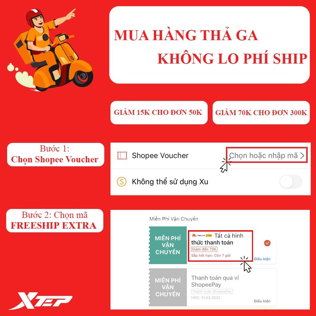 Áo thun nữ Xtep, dáng thể thao, chất vải mềm mại, thoáng mát, thấm hút mồ hôi 879228010101