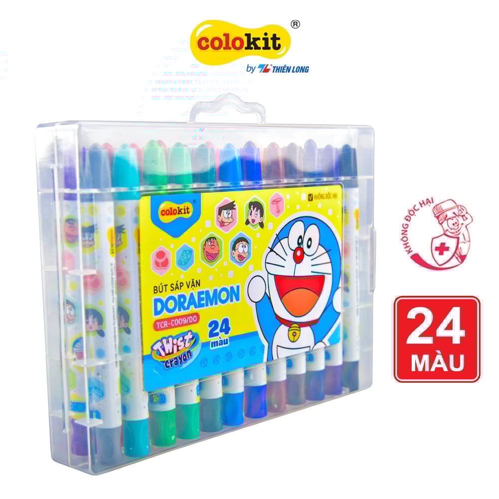 Bút sáp vặn 24 màu Thiên Long Colokit TCR-C009/DO