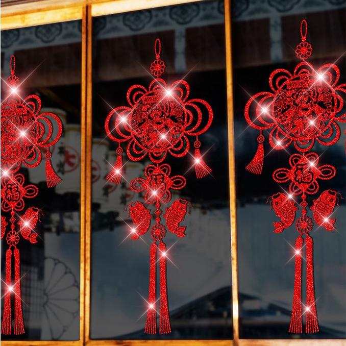 Decal hít tĩnh điện trang trí dán tết - XUÂN PHÚC TRÀN ĐẦY MẪU MỚI