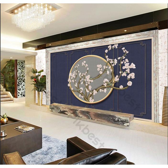 Hoa mộc lan dưới ánh trăng thơ mộng, Tranh 3d dán tường hiện đại MS1141226