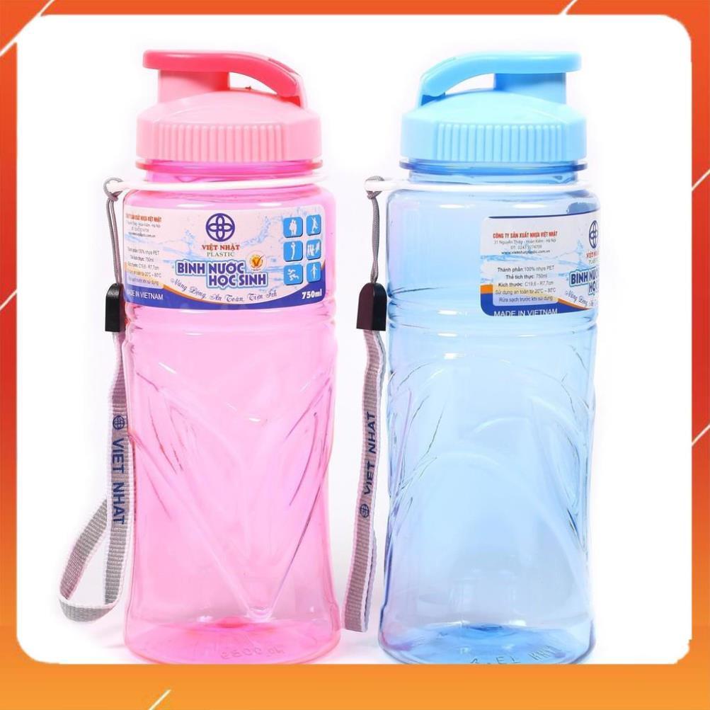 Bình Đựng Nước Việt Nhật, Bình Đựng Nước Mang Theo Đi Học Tiện Dụng 900ml