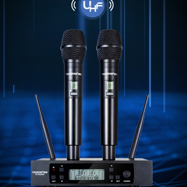 Takstar 3310UH - Micro Không Dây UHF Cho Phòng Học, Văn Phòng, Sân Khấu, Karaoke Gia Đình, Phạm Vi 100m, hàng chính hãng