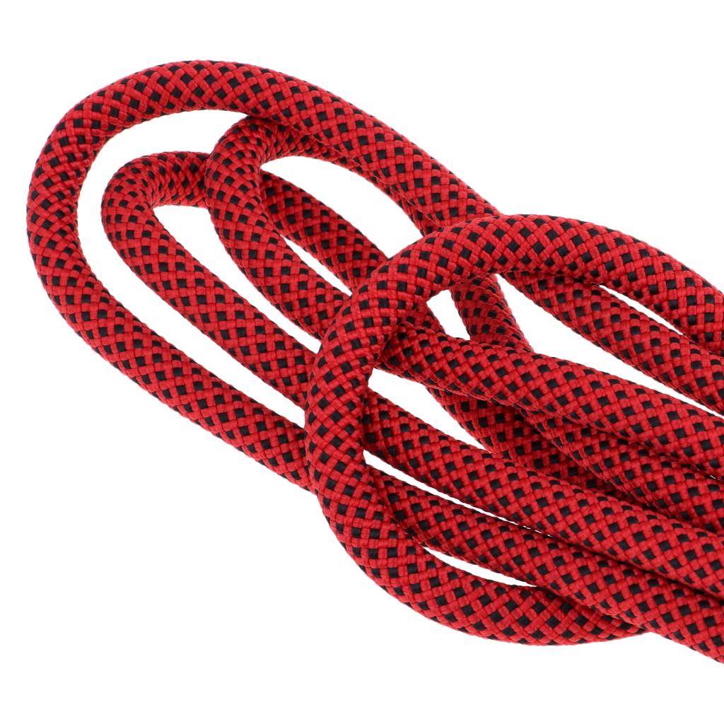 5M 10mm Outdoor Rock Climbing Rope Rescue Rappelling Safety Static Rope