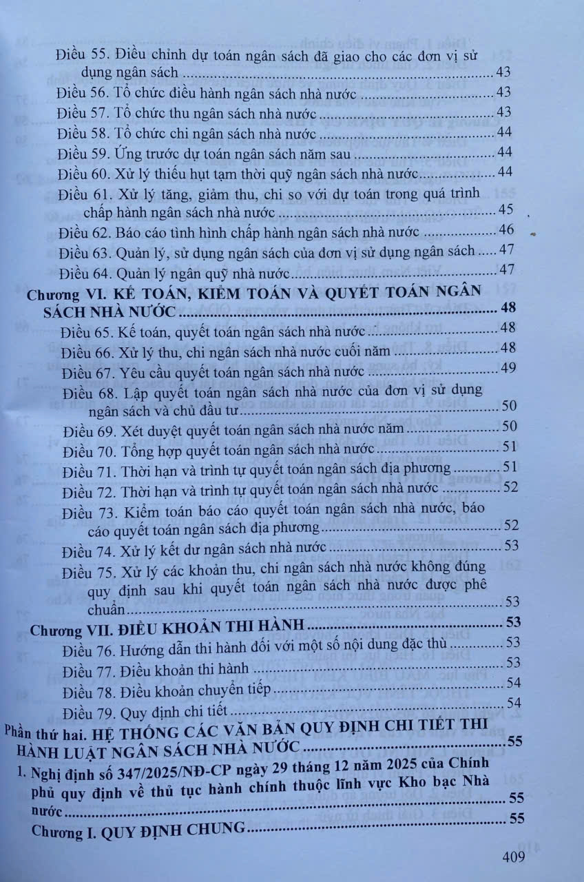 Luật Ngân Sách Nhà Nước; Hệ Thống Các Văn Bản Quy Định Chi Tiết Thi Hành
