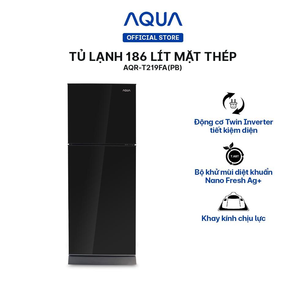 Tủ lạnh ngăn đông trên Aqua 186 Lít AQR-T219FA(PB) - Hàng chính hãng - Chỉ giao HCM, Hà Nội, Đà Nẵng, Hải Phòng, Bình Dương, Đồng Nai, Cần Thơ