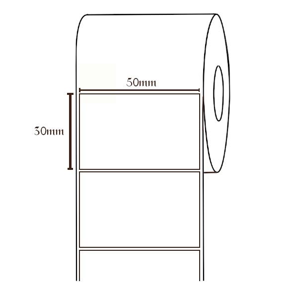 Cuộn tem trà sữa 50x30mm , Tem nhiệt in tem nhãn, in mã vạch, in tem phụ