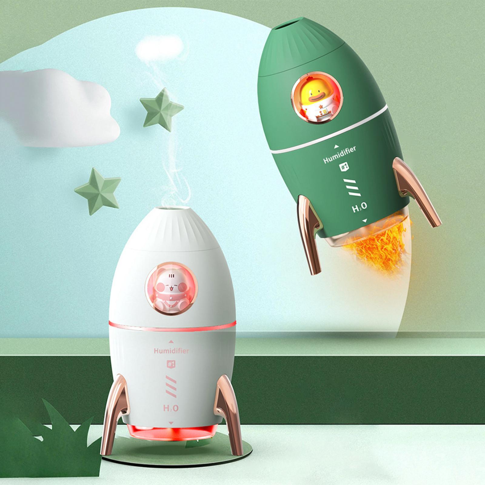 Portable 350ml Air Humidifier Desk Night Light Quiet for Bedroom Bedside Home Office