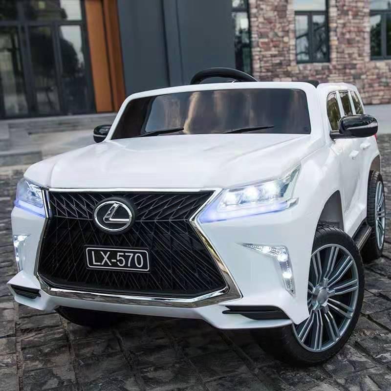 Ô tô xe điện điều khiển tự lái LEXUS 570 2 chỗ 4 động cơ đồ chơi cho bé (Đỏ-Trắng-Xanh-Đen