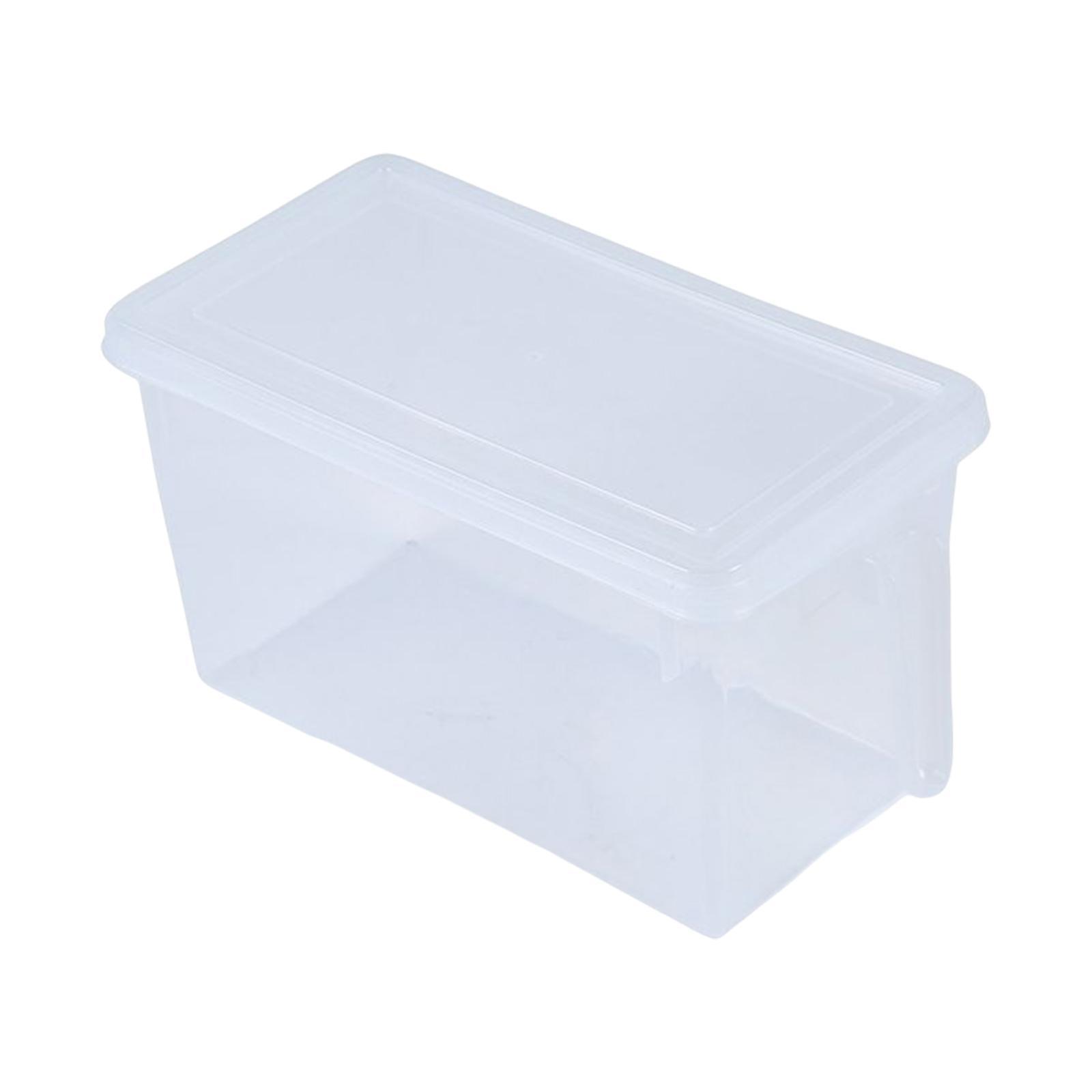 Fridge Organizer Box with Lid Leakproof Food Storage Organizer for Cabinets Shelves