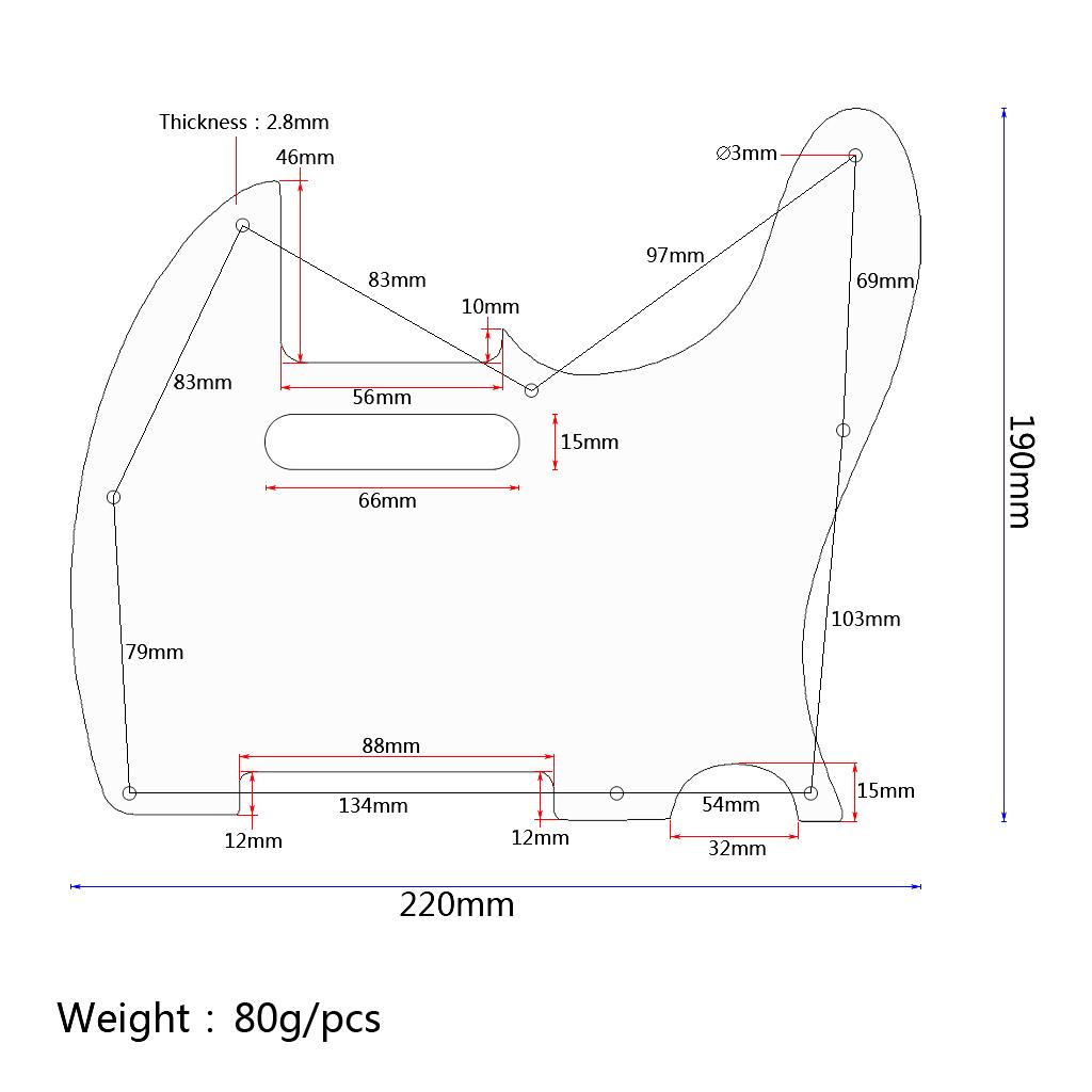 1X Vàng Đàn Guitar Chọn Bảo Vệ Tấm Bảo Vệ cho TL Đàn Guitar Điện Phần Quà Tặng