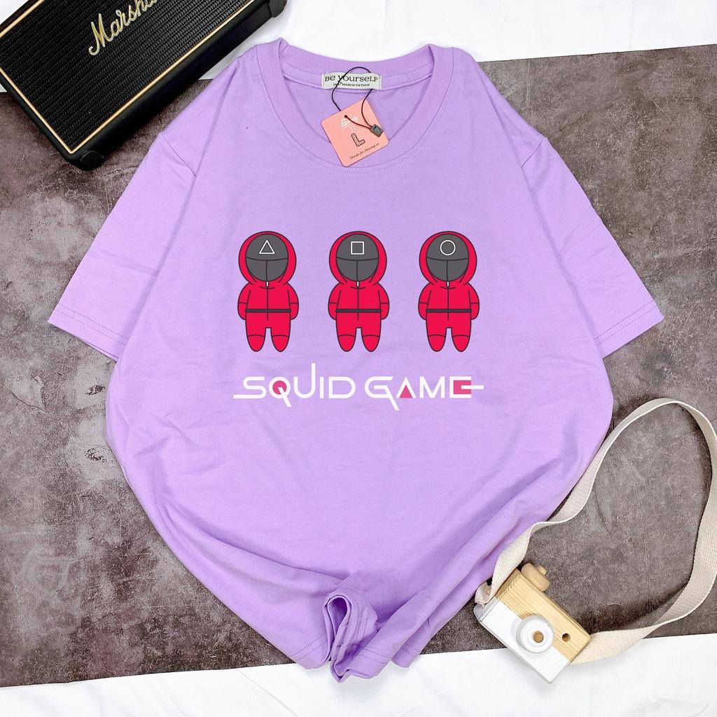 Áo thun SQUID GAME tay ngắn Be Yourself unisex size M L XL - BẢN CHIBI TRÒ CHƠI CON MỰC