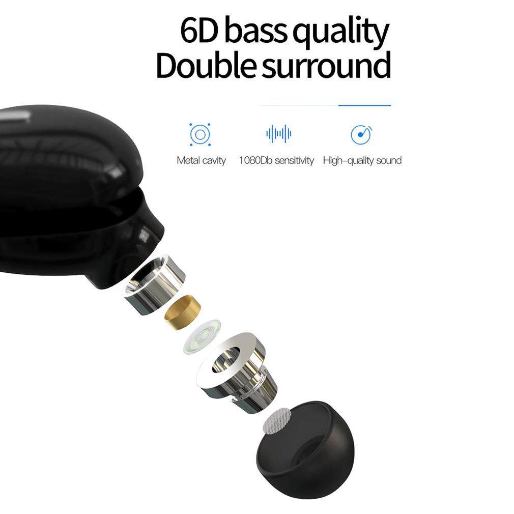 Tai nghe nhét tai X9 kết nối bluetooth 5.0 không dây âm thanh nổi có micro và phụ kiện