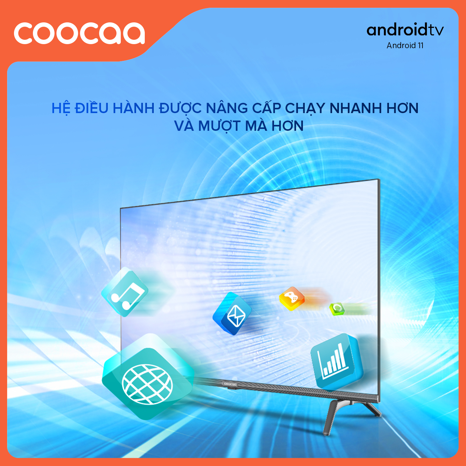 Smart TV Full HD Coocaa 43 Inch Wifi - 43S7G - Android 11 - Viền mỏng - Hàng chính hãng