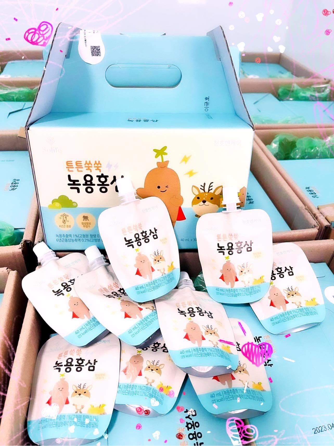 Tăng Sức Đề Kháng Cho Trẻ Em - Nước Uống Hồng Sâm Chunho Nhung Hươu Trái Cây Chunho - Solife