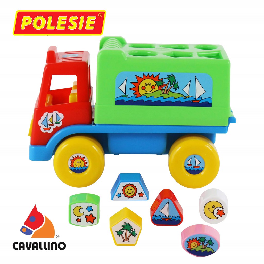 Xe tải thả khối hình Island - đồ chơi Polesie Toys