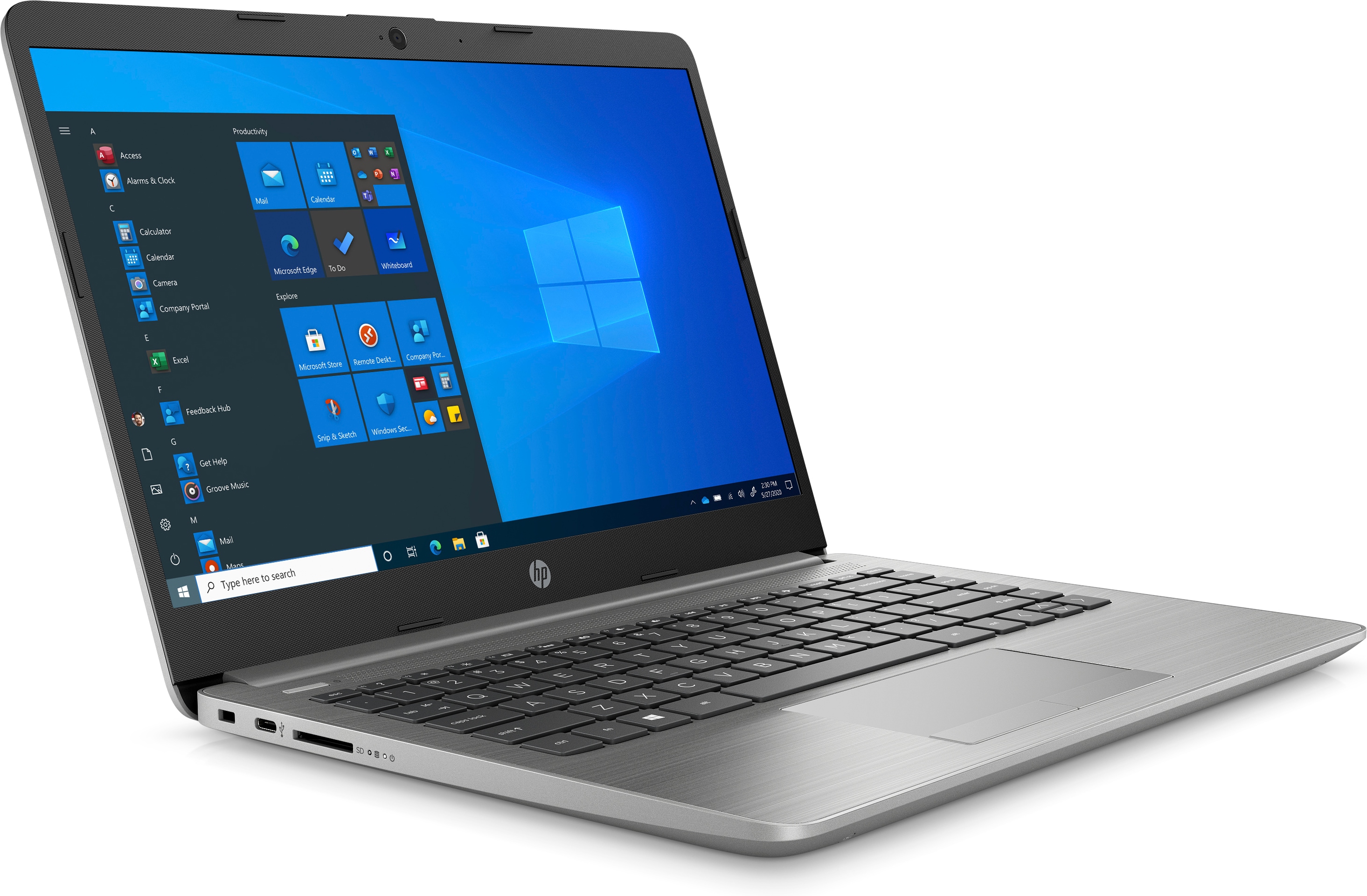 Hình ảnh Laptop HP 240 G8 617M3PA (i3-1005G1/4GB/256GB SSD/14HD/VGA ON/WIN11/Silver) - Hàng Chính Hãng