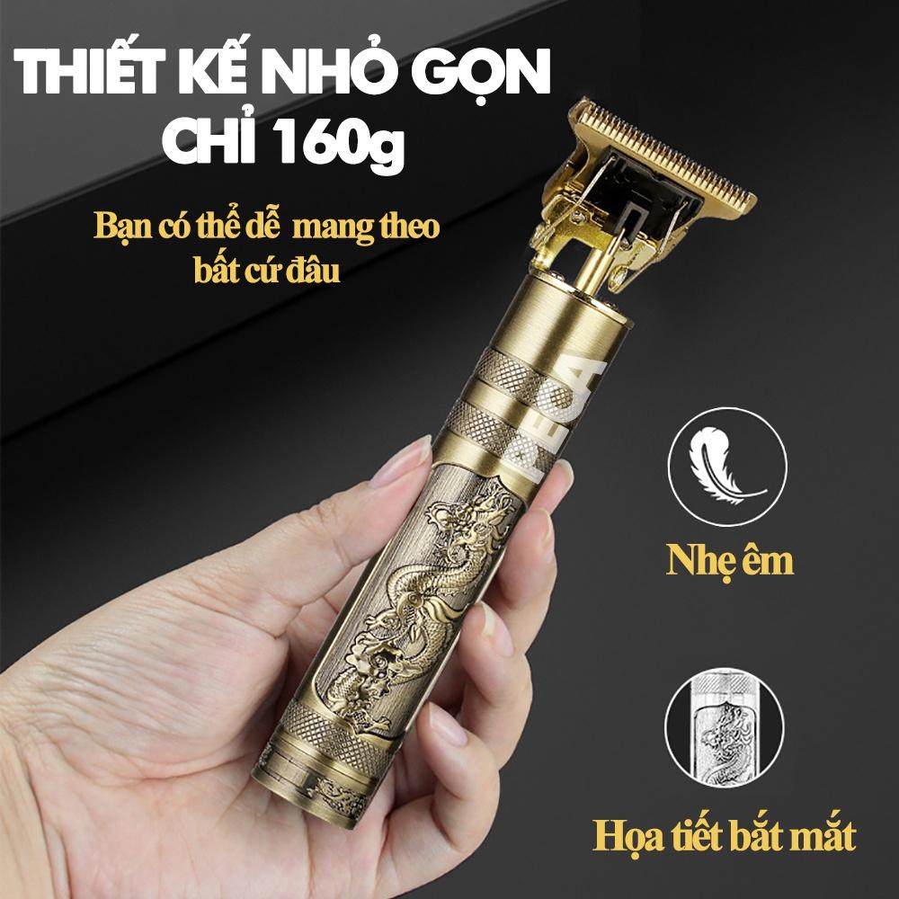 Tông đơ chấn viền không dây Kemei KM-1974C có 2 pin rời thay thế sử dụng dây sạc USB tiện lợi, có thể khắc tatoo, cạo trắng, cạo đầu trọc, cắt tóc chuyên dụng