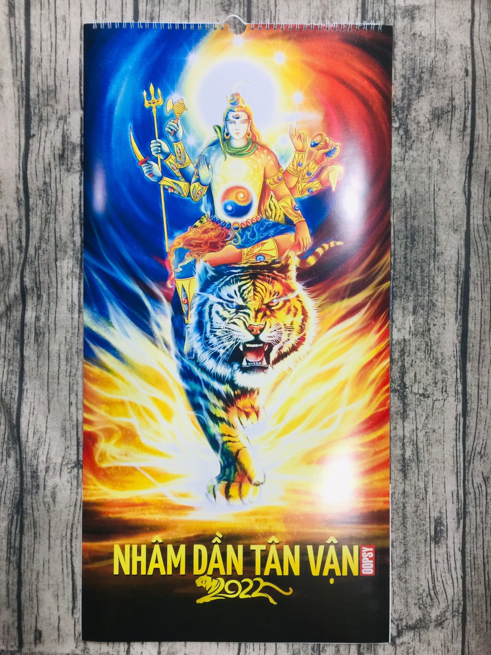 Lịch treo tường khổ lớn 2022 Đại Địa Nguyên Thời