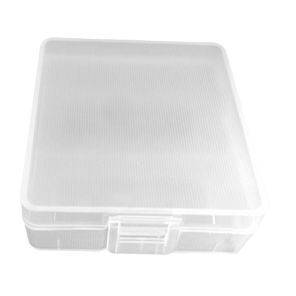 Transparent Battery Storage Case Holder Organizer Box For 2pcs 9V Battery