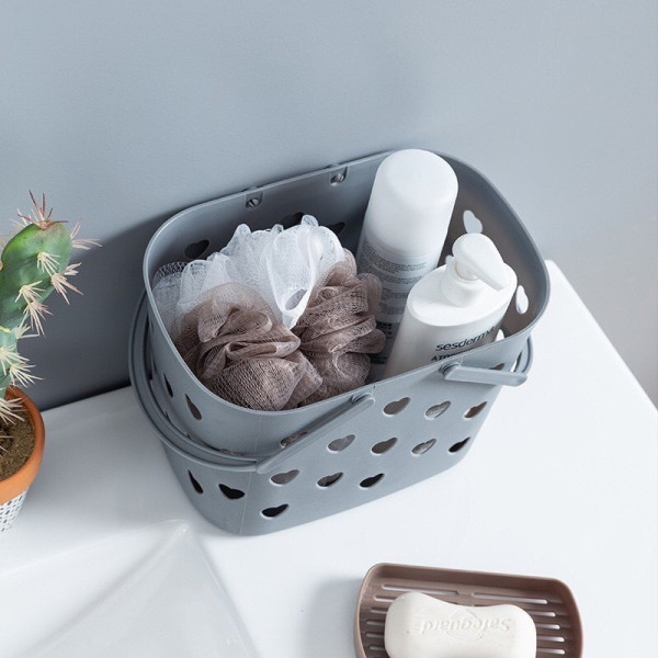 Giỏ nhựa có quai xách màu pastel phong cách Hàn Quốc, giỏ nhựa có quai đa năngShop tậnnn tâm