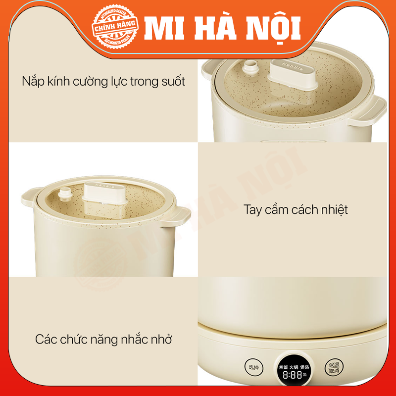 Nồi Cơm Điện Đa Năng Mini Xiaomi ZHENMI 1.5L - Hàng chính hãng