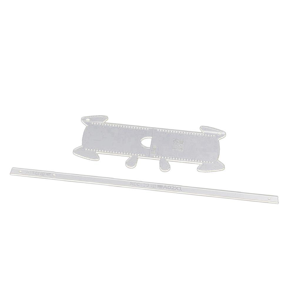 2pcs Dog Card Case Card Bag Leathercraft Acrylic Templates Pattern Stencils