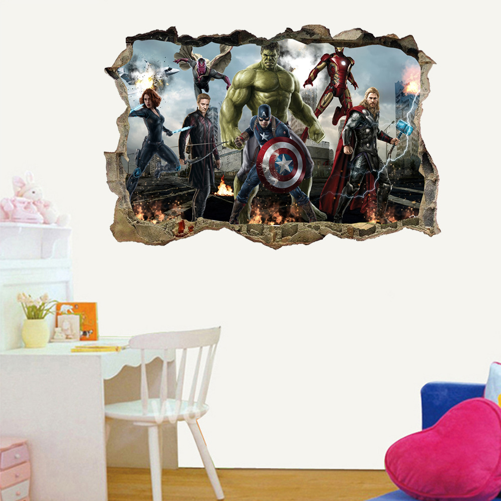 Decal Dán Tường Biệt Đội Báo Thù Avengers mẫu 6