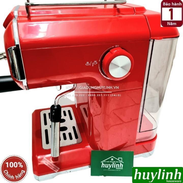 Máy pha cà phê Espresso Zamboo ZB-92CF - [Kem - Đỏ] - Hàng chính hãng