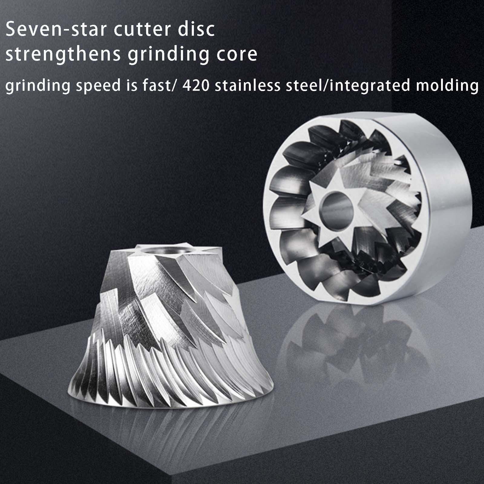 Stainless Steel E&B Conical Burr Higher Grinding Efficiency for Pour Over
