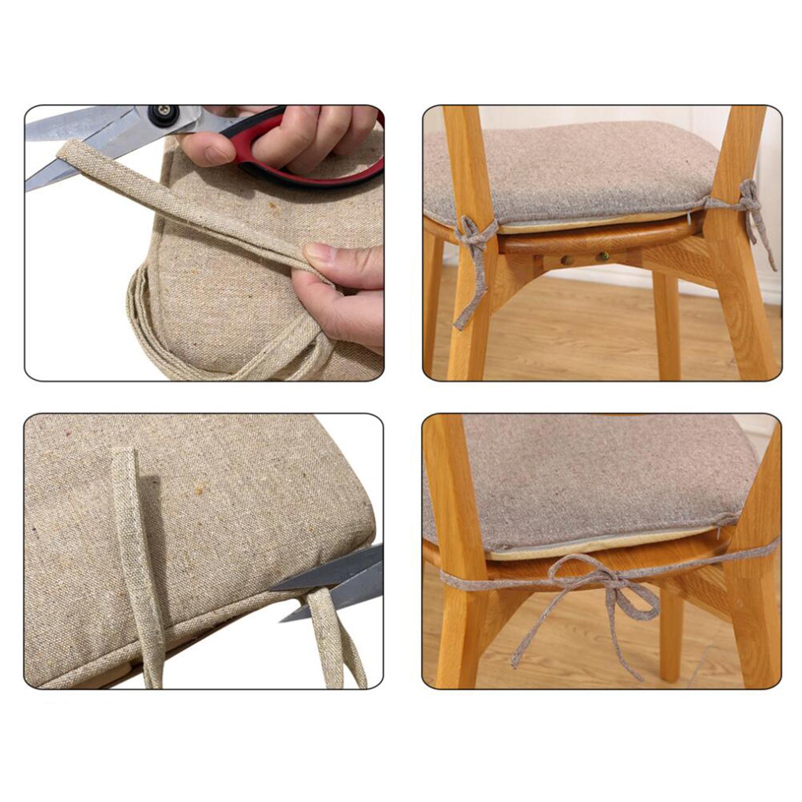 Chair Cushion with Ties for Dining Chairs Nonslip Chair/Seat Cushion Pad Office Home Chair Cushion Home Decor Supplies