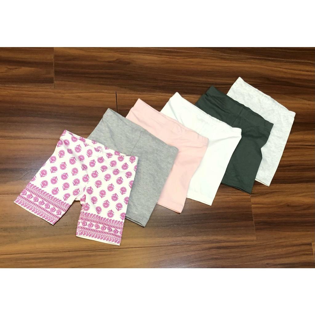 Quần legging đùi bé gái xuất dư Carter/ Quần cho bé sơ sinh đến 5 tuổi mùa hè, chất thun cotton mỏng mát