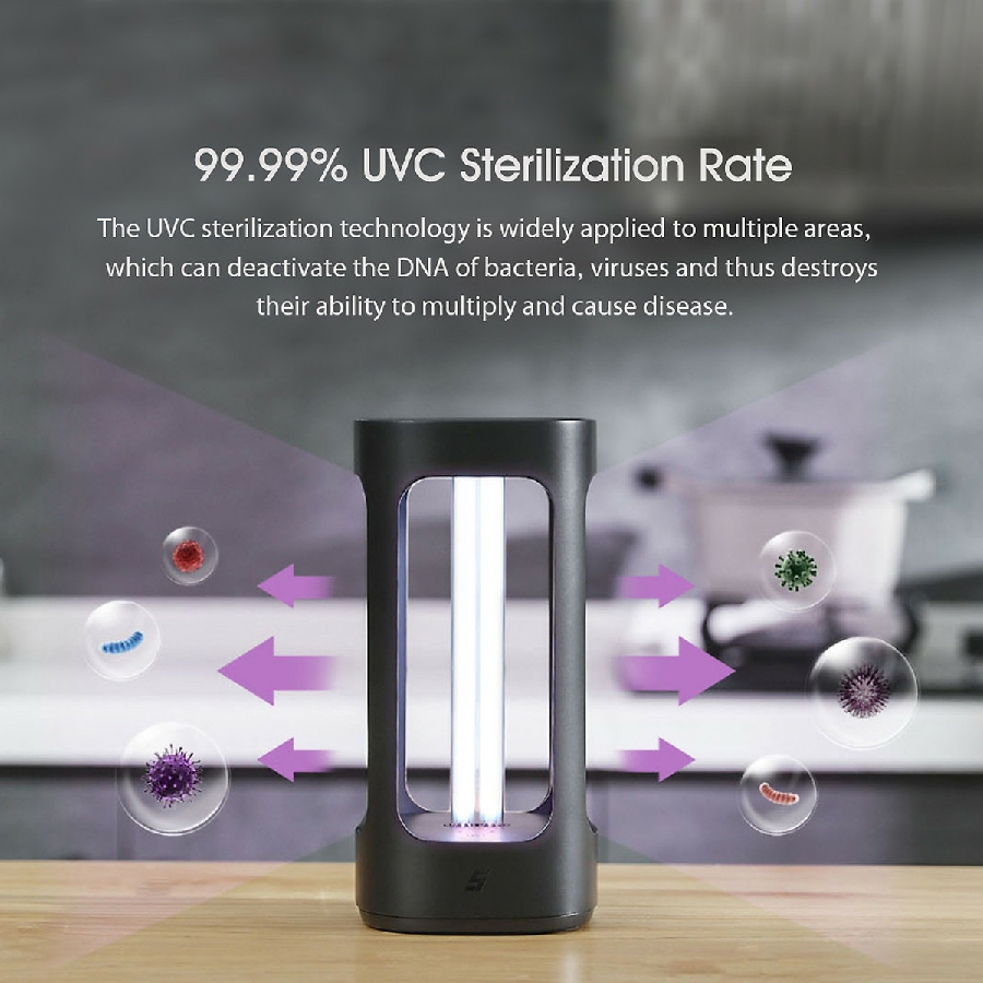 Đèn Khử Trùng Thông Minh Xiaomi Youpin FIVE YSXDD001YS Bằng Tia UVC Tiêu Diệt 99.99% Vi Khuẩn Có Tuổi Thọ Đến 9000 Giờ