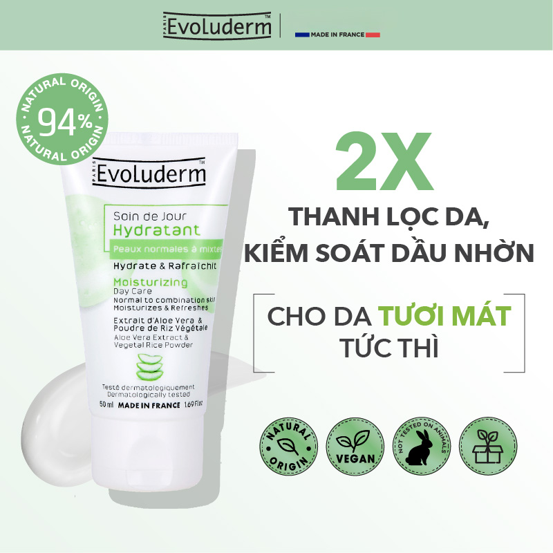 Kem dưỡng ẩm phục hồi và nuôi dưỡng làn da Evoluderm 50ml